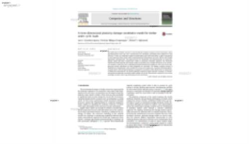 A three-dimensional plasticity-damage constitutive model for timber under cyclic loads